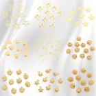 С изображением Луны и звезд, Чарующее ювелирное Подвески для изготовления украшений для браслетов и ожерелий Diy, иных с подвеской в виде геометрических фигур простота милые Подвески 10 шт. 2021