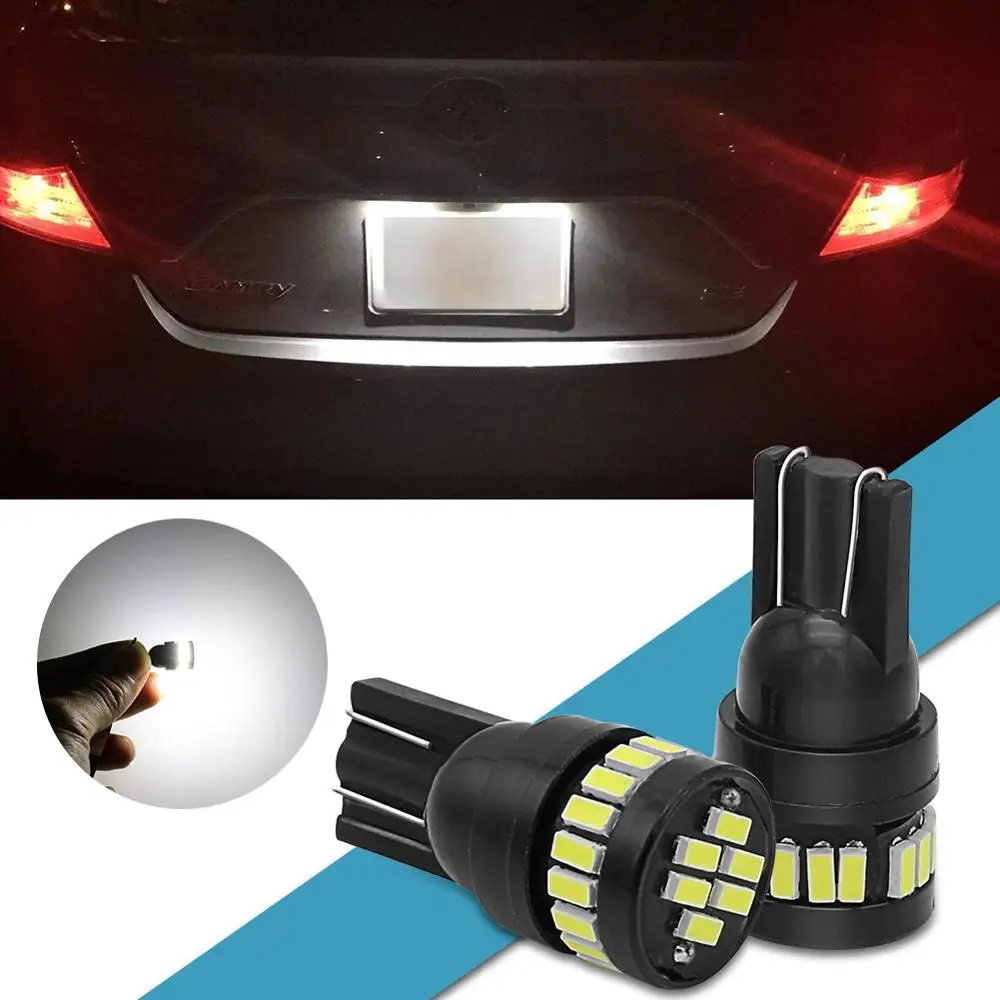 2x Авто Стайлинг автомобиля авто светодиодный T10 Canbus 194 W5W 24SMD 3014 светильник лампы