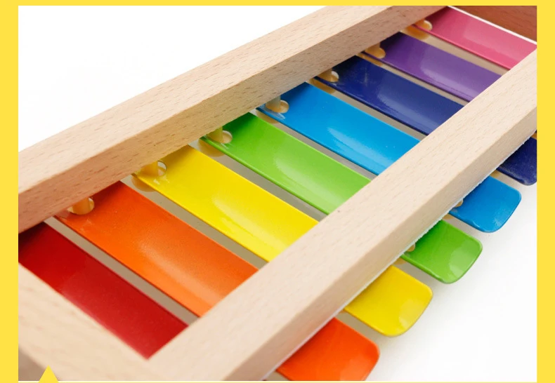 Деревянный Октав стук пианино ребенок деревянный ксилофон раннее образование