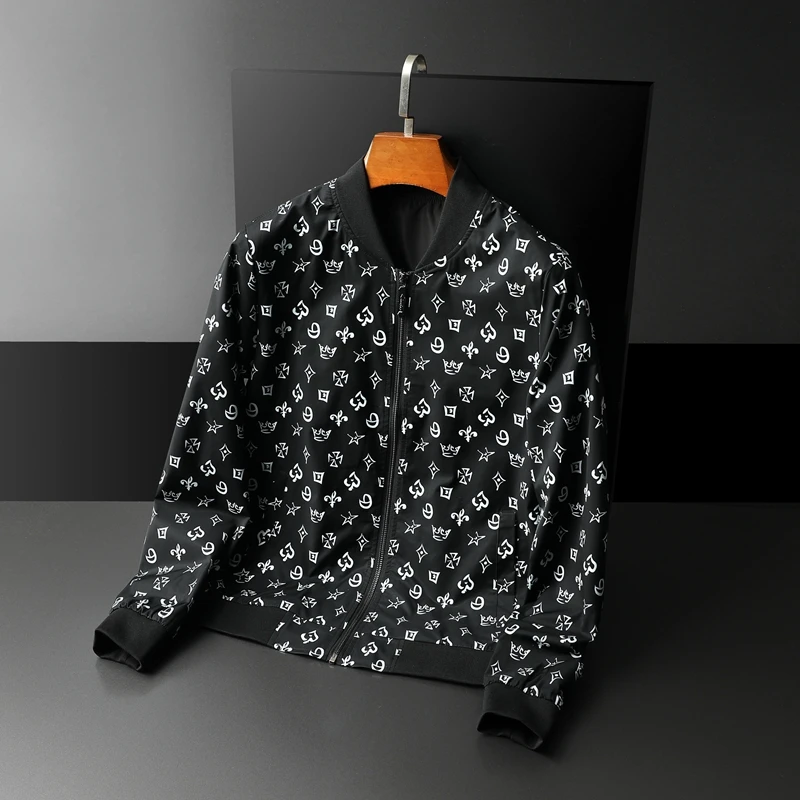 

Very Good Quality Men's Jacket Great Designer Brand O-neck Collar Male Outerwear Coat Big Size Clothing 4XL 5XL 2760