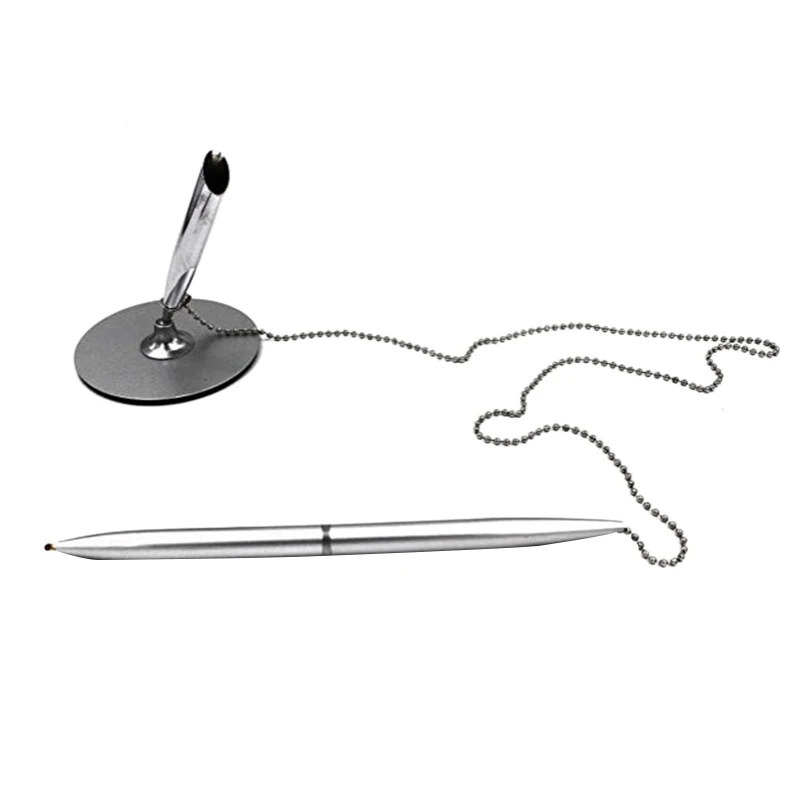 Металлическая настольная/настольная шариковая ручка с цепочкой бусинами 31 50