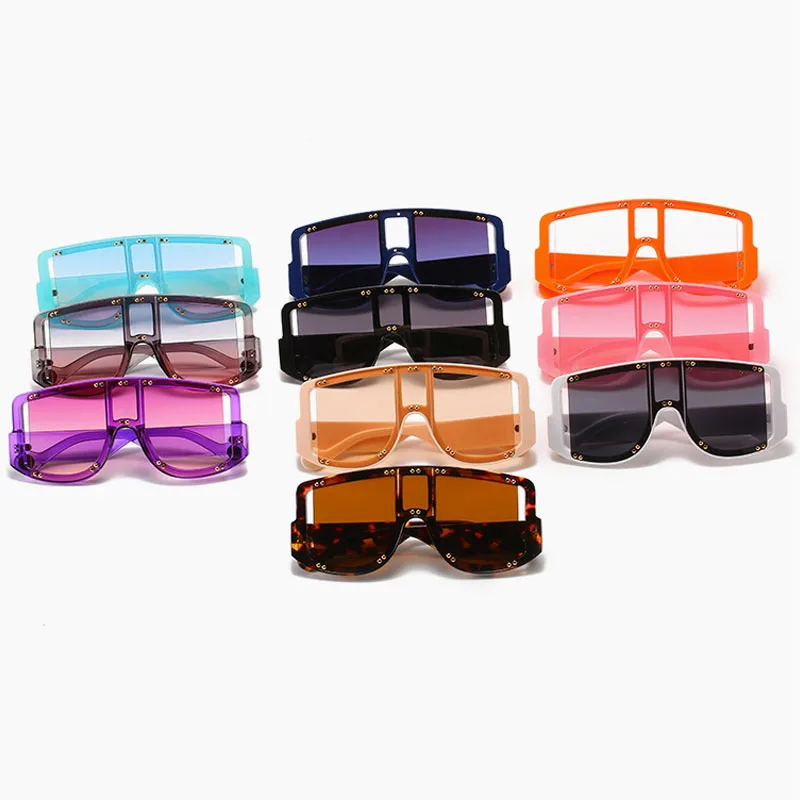 

Vintage Oversized Sunglasses Luxury Brand Designer Women Men Big Frame Sun Glasses UV400 Shades Eyewear Oculos de sol