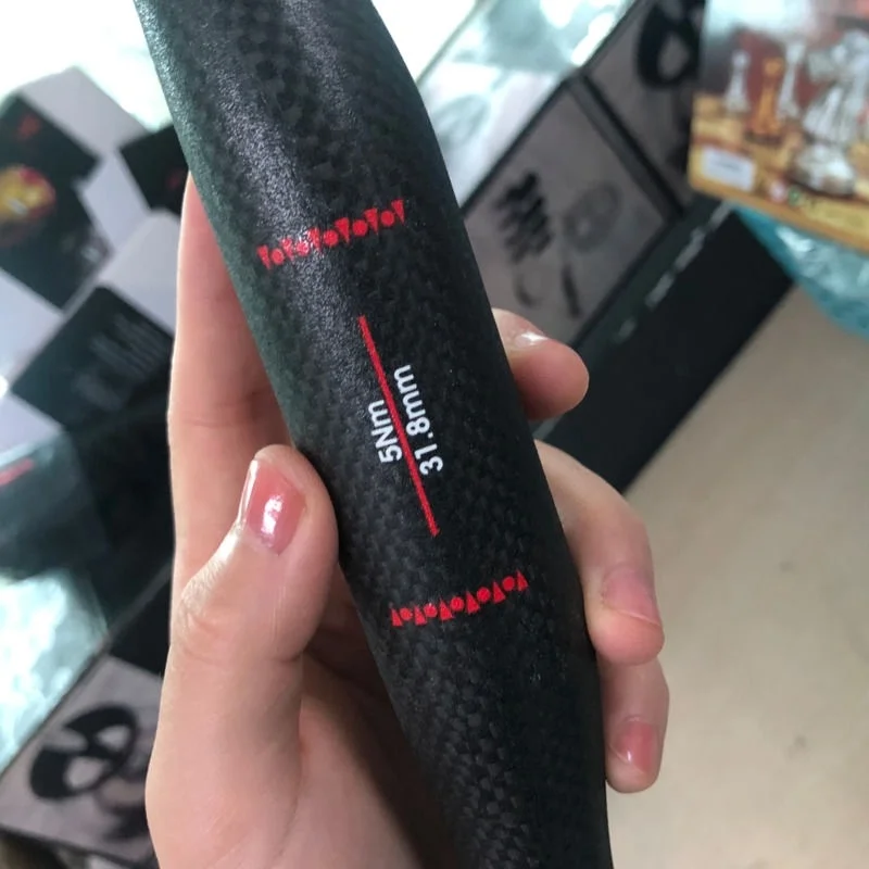 Полностью углеродный горный велосипедный руль ультралегкий 3K плоский стержень