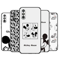 mickey black and white for huawei y5 y5p y6 y6p y6s y7 y7p y7a y8p y9a y8s y9s prime pro 2018 2019 2020 black phone case