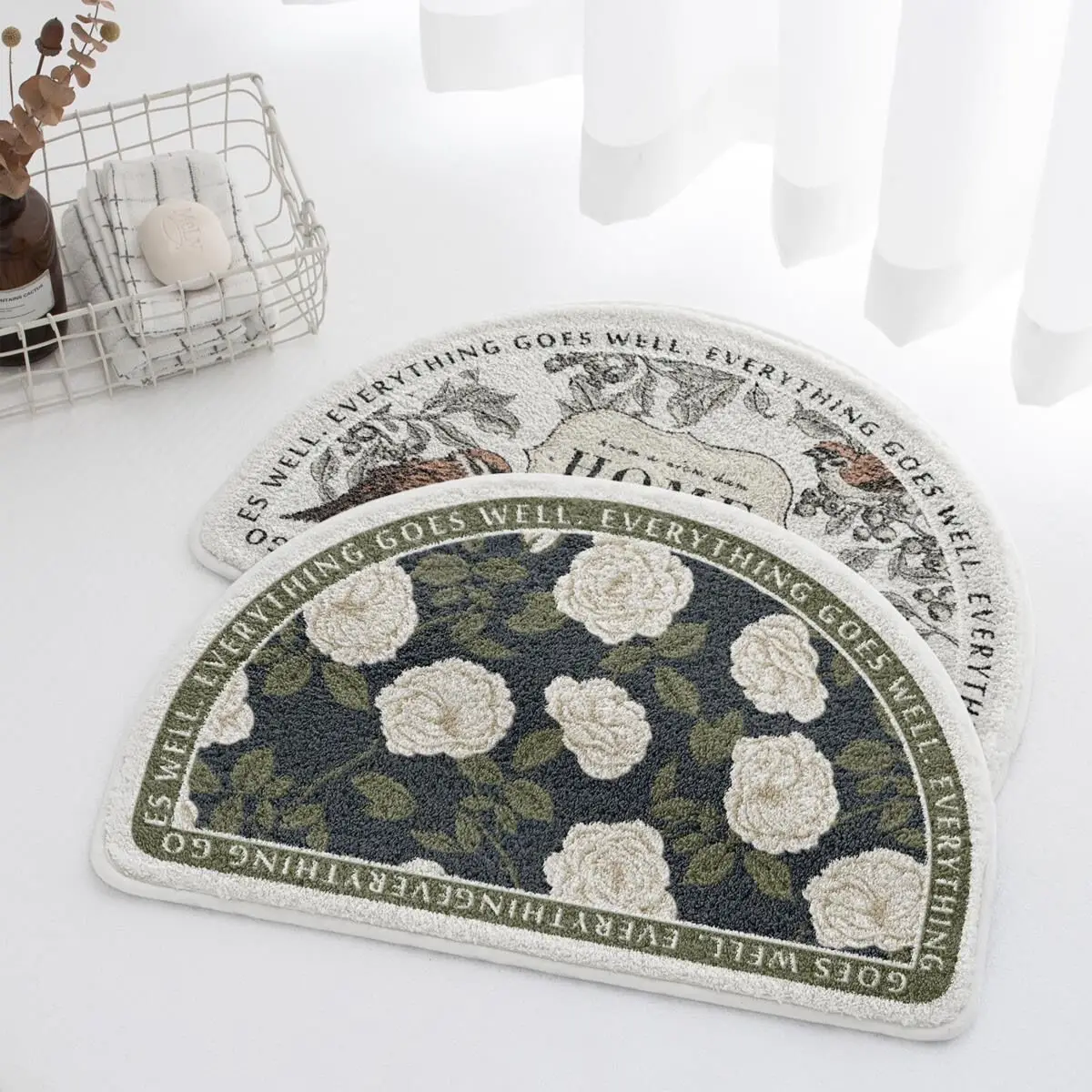 flocking bath mat anti slip absorbent bathroom carpet strong water absorption floor area rugs for shower room home door mats free global shipping