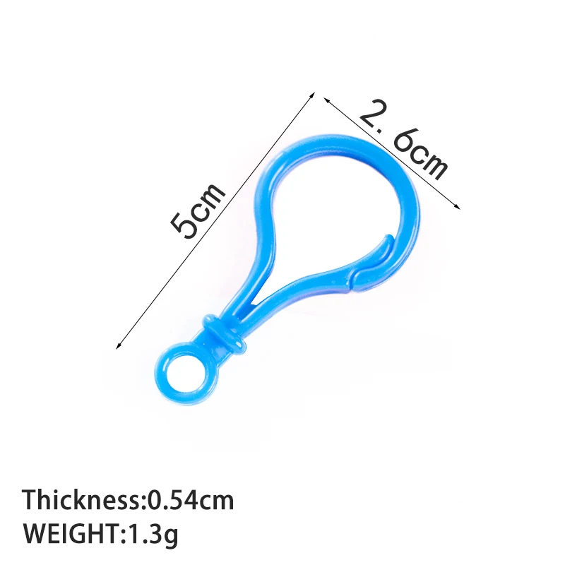 50PCS Plastic Candy Color Key Hook Charms Light Bulb Buckle Chain Toy Accessories Gourd Doll Charm Wholesale | Украшения и