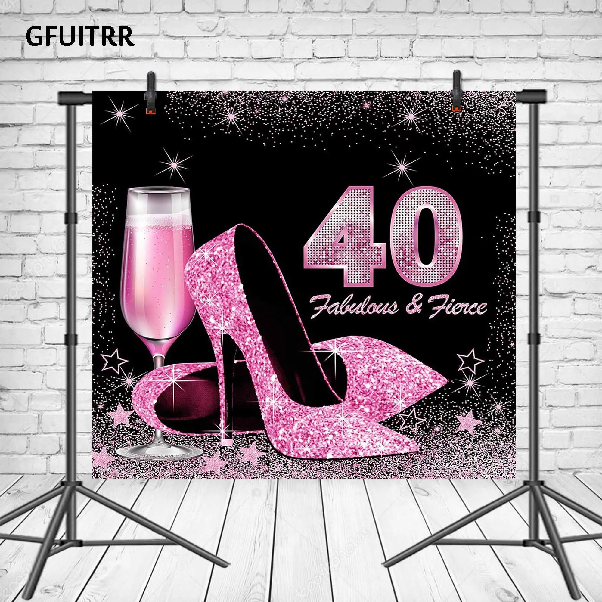 Сделанный на заказ День Рождения вечерние декораций пузырь фон с шампанским