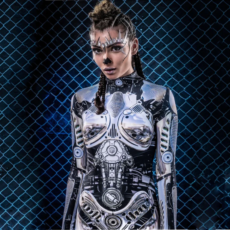 Женское боди для косплея в стиле стимпанк на Хэллоуин 2022 | Тематическая одежда и