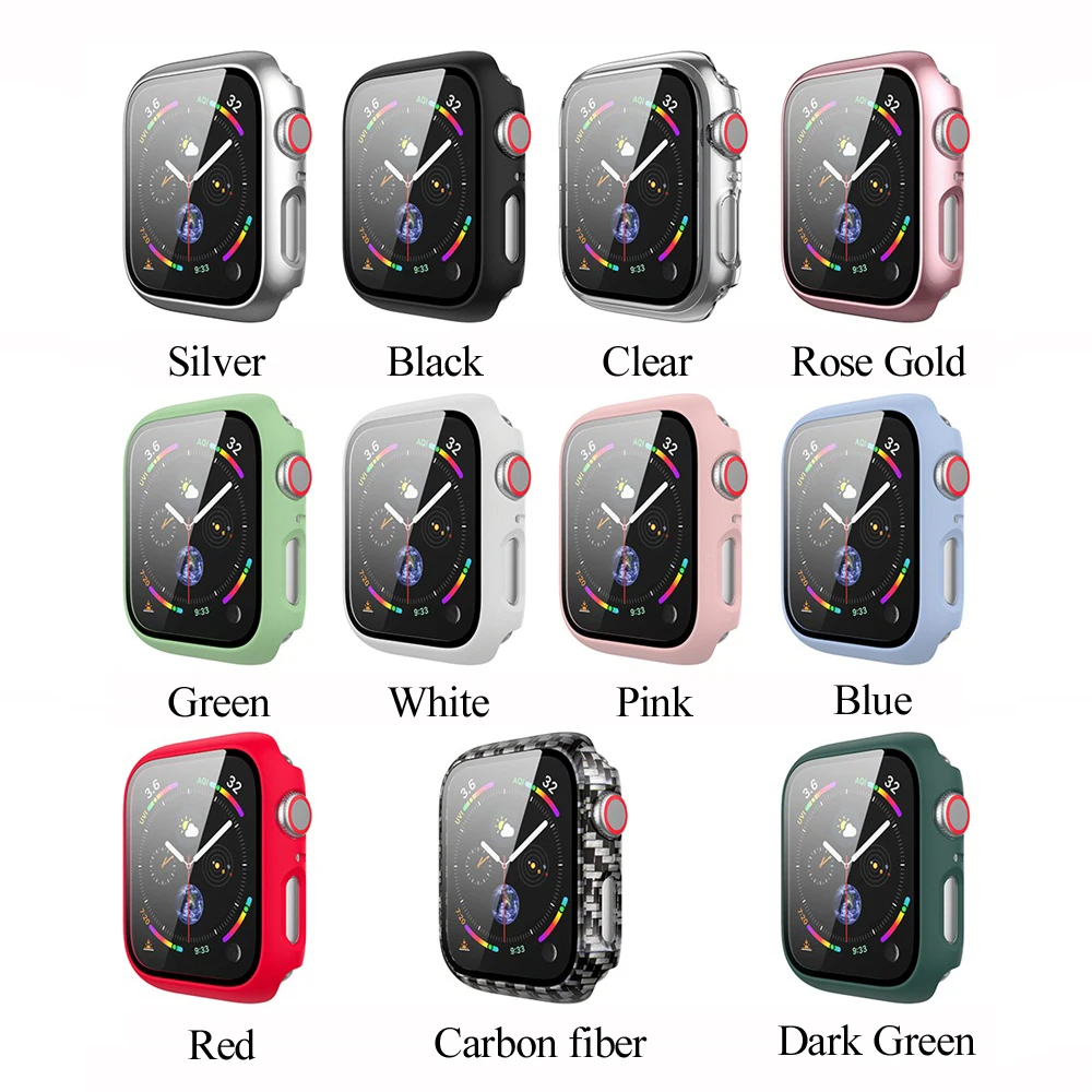 2 в 1 Ультратонкий матовый чехол для часов Apple Watch серии 6 5 4 iWatch 40 44 м | Наручные часы