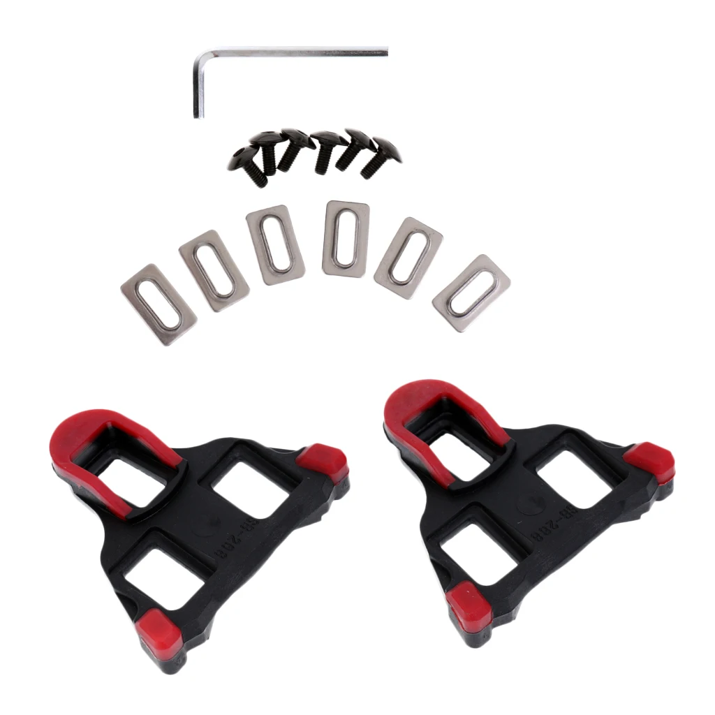 2 шт. дорожные велосипедные клипсы 6 градусов самоблокирующиеся шипы для педалей