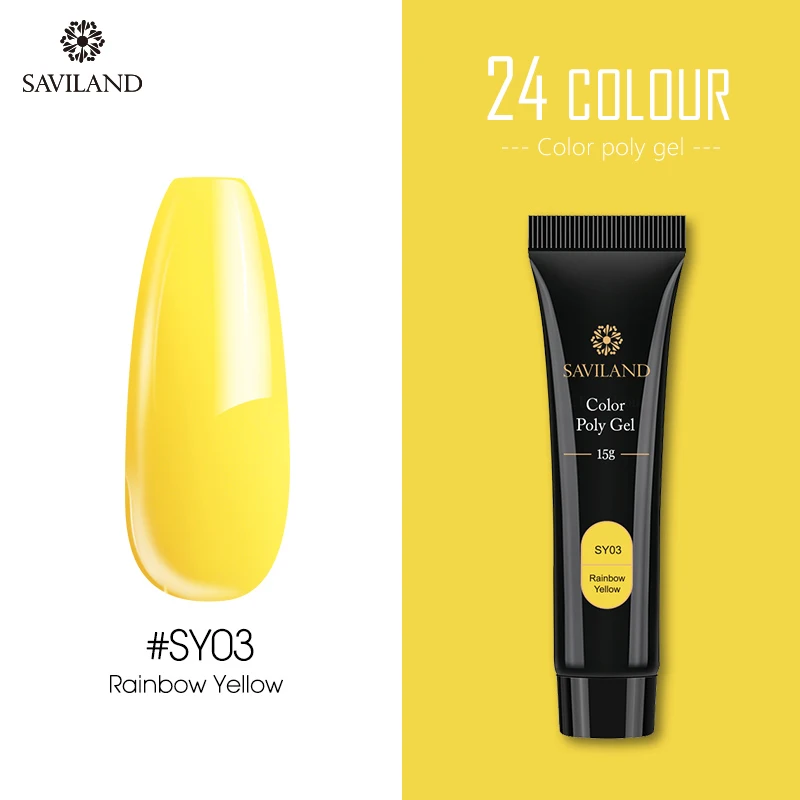 15ml SY03 SAVILAND Радужный флуоресцентный полиэтиленовый гель для быстрого строительства 30 г полиэтиленовый гель для увеличения скольжения раствор для быстрого наращивания - Цвет: 15ml SY03