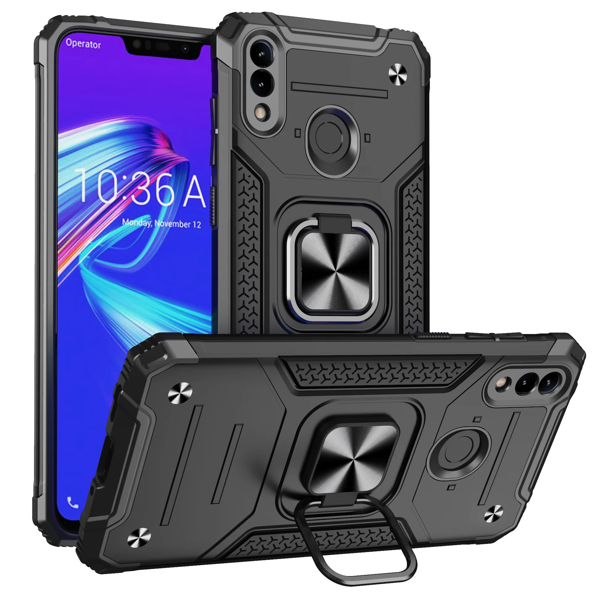Чехол-накладка для ASUS ZenFone Max Pro M1 ZB601KL ZB602KL жесткий с подставкой противоударный |