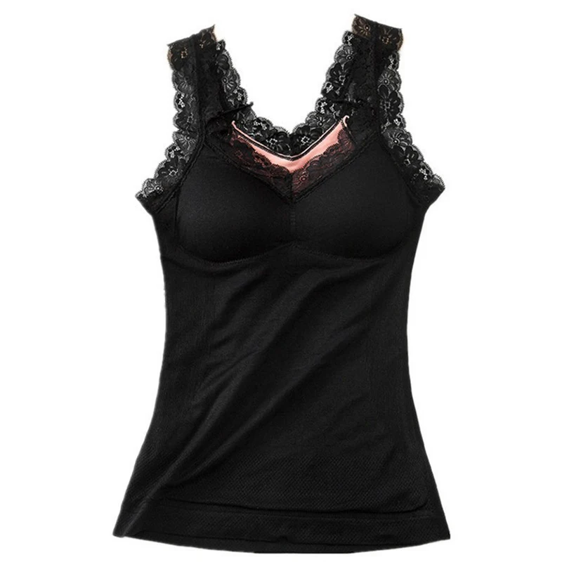 2021 термальный жилет нижнее белье кружевной с накладками на груди сексуальный