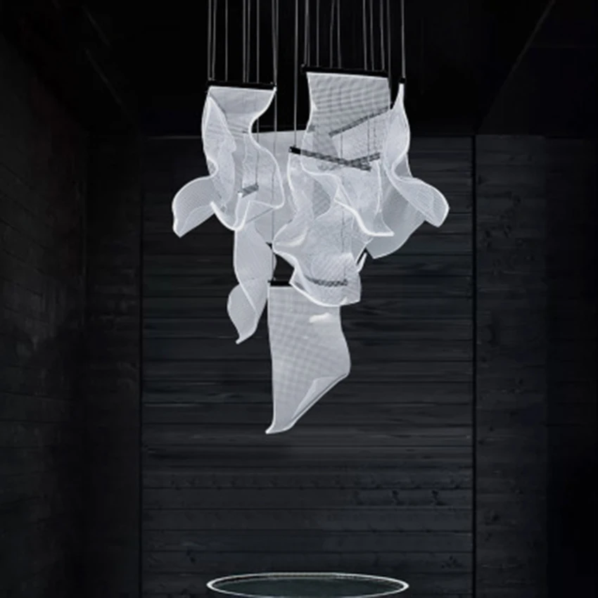 Современная роскошная светодиодная акриловая люстра скандинавский Лофт