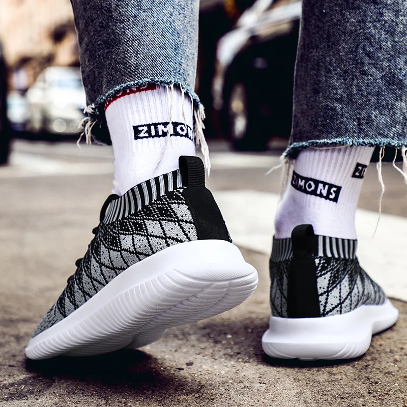 Men's  Running Shoes Casual Fashion Outdoor Male Sports Shoes Light Breathable Socks Large Size Men Jogging Sneakers Zapatillas