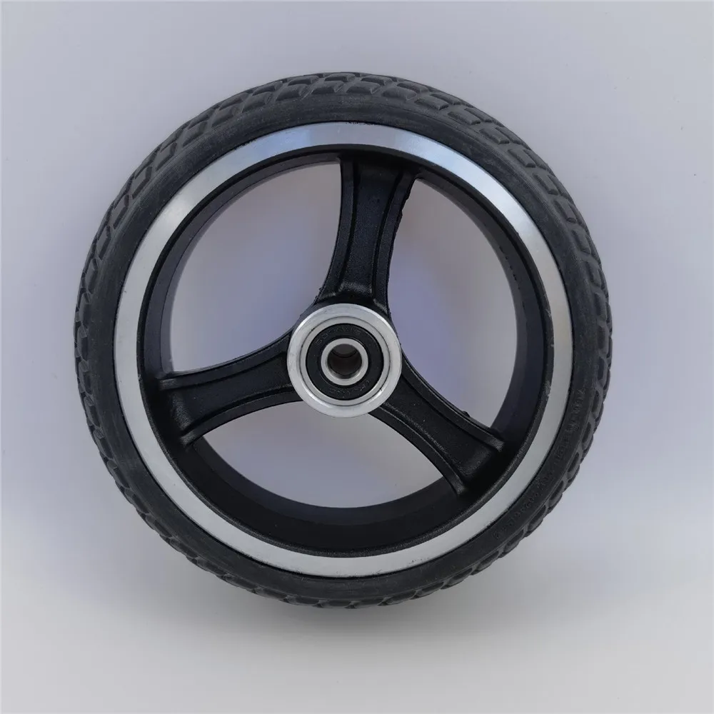 

6.5 Inch Aluminum Alloy Rear Wheel Solid Tire Replacement Rear Wheel Hub for 5.5-6.5 Inch Electric Scooter Repair Part