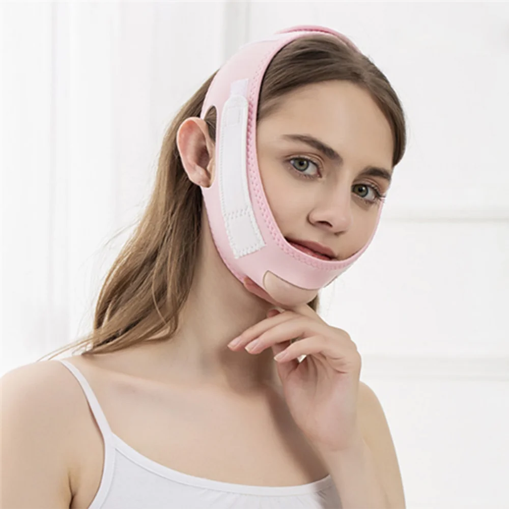 

Повязка для похудения лица V Shape r эластичная воздухопроницаемая leep подтяжка лица форма ремня подтяжка для уменьшения двойного подбородка к...