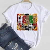 clothes women merry christmas 90s style sweet cute t shirts cartoon fashion top graphic new year tshirt holiday female tee