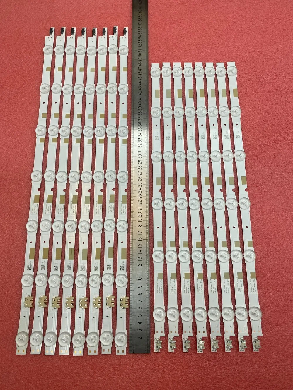 Комплект 16 шт. светодиодный подсветка полосы для samsung UE50JU6800 BN96-38480A 38479A V5DR_500SCA_R1 V5DR_500SCB_R1 UN50JS7000 38480B