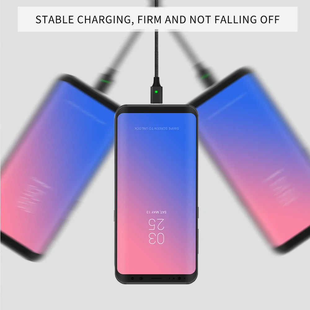 Фото Новый микро Тип USB C Магнитный кабель Магнит для мобильного телефона Быстрый Новый микро Тип USB C Магнитный кабель Магнит для мобильного телефона Быстрый