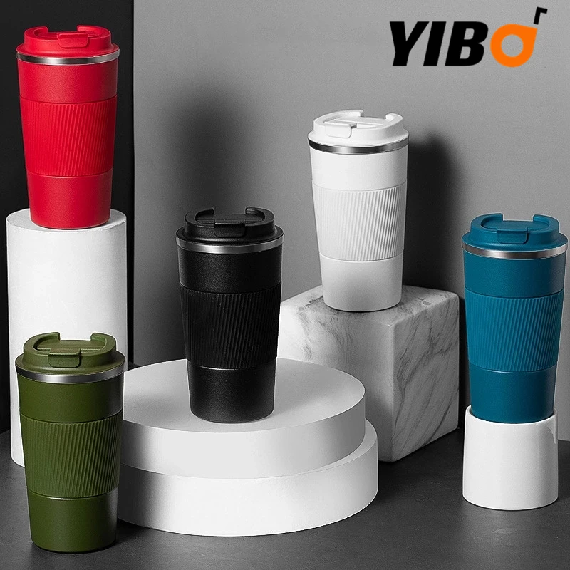 Дорожная Изолированная бутылка двойной термос для кофе из нержавеющей стали