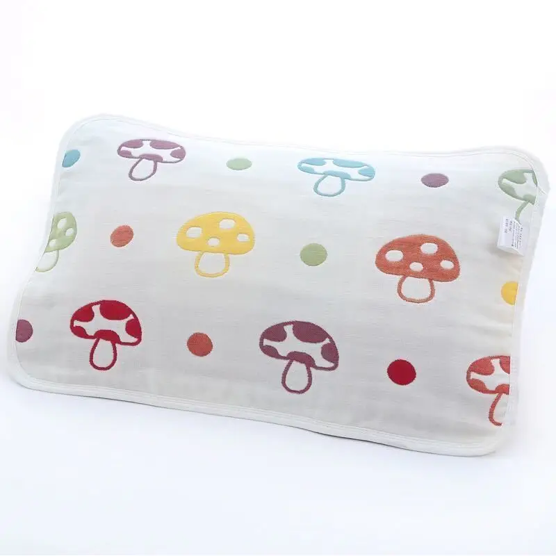 

Children's Cotton Pillowcase Four Seasons General Breathable Comfortable Baby Pillow Case Cartoon Jacquard Gauze Pillow Cover