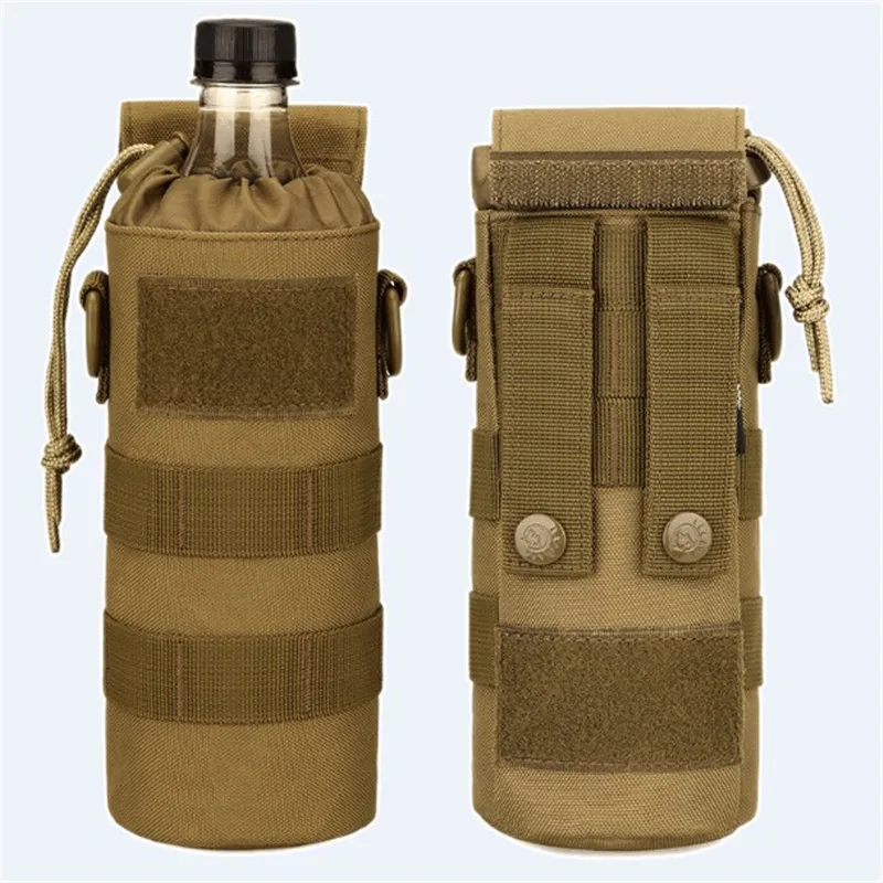 

new Tactical Edc Water Bottle Bag Pouch Molle Upgraded Travel Holder Sport Bag Outdoor Hydration Bags For Camping Hiking Fishing