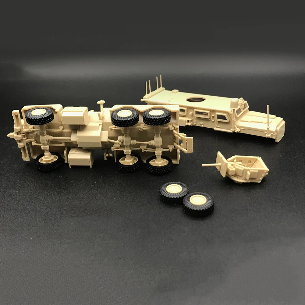 Высокая имитация 1/72 моделирование 6X6 Пума военная модель грузовика 3D головоломка Строительная игрушка коллекционная с витриной