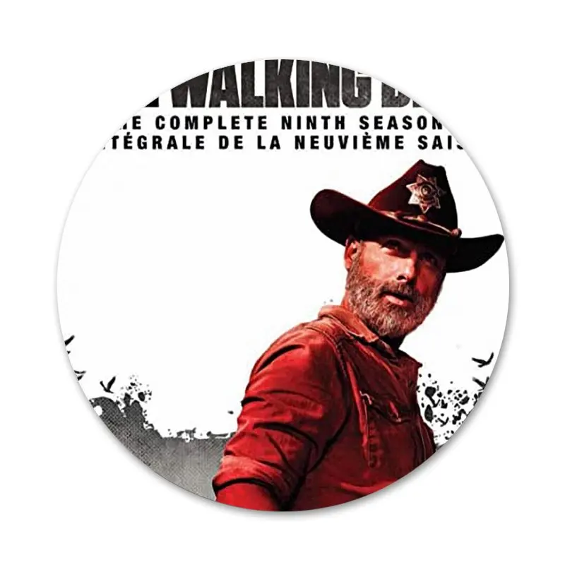58mm The Walking Dead TWD Icons Pins Badge Decoration Brooches Metal Badges For Backpack | Дом и сад