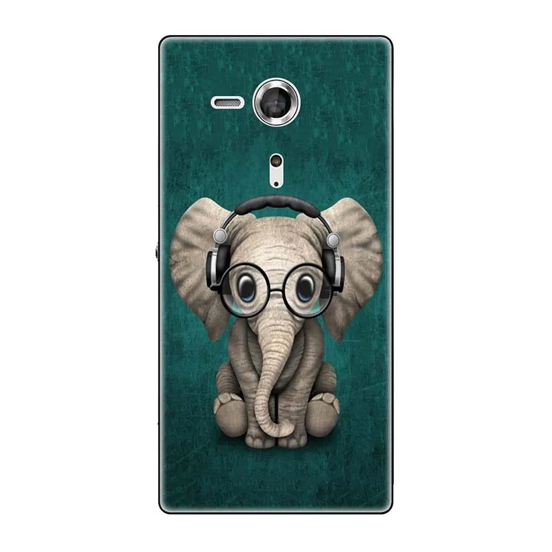 A207 Мягкие чехлы для sony Xperia SP M35 M35h M35C C5303 C5306 C5302 чехол с принтом(розы); волк милый чехол-крышка с узорами чехол для телефона чехол Fundas Para - Цвет: A207