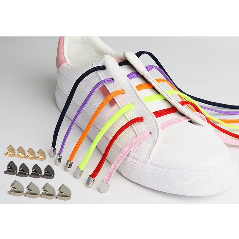 New Elastic Shoelaces No Tie Shoe laces Outdoor Leisure Sneakers Quick Safety Flat Shoelace Kids And Adult Unisex Lazy laces
