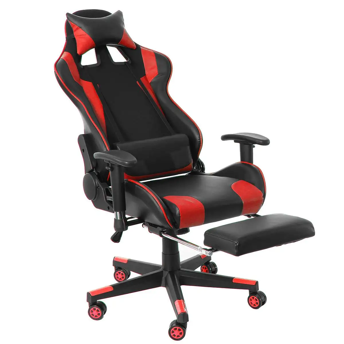 

Office Computer chair WCG Gaming Chair Internet Cafe Racing Chair Office Chair Swivel Lifting Lying Gamer Armchair with Footrest