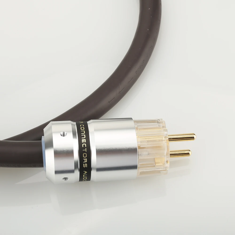 Hifi аудио EU Schuko Разъем питания viporg VP1606 OFC RISR 6 мм квадратный кабель переменного тока