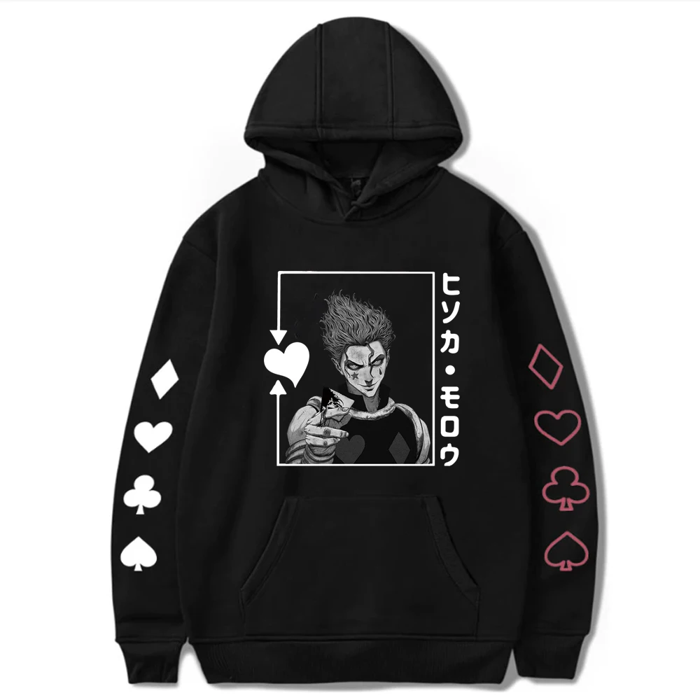 

Harajuku Hunter X Hunter Unisex Hoodies Japanese Anime Hisoka Morow Printed Cool Hoodie Streetwear Tops