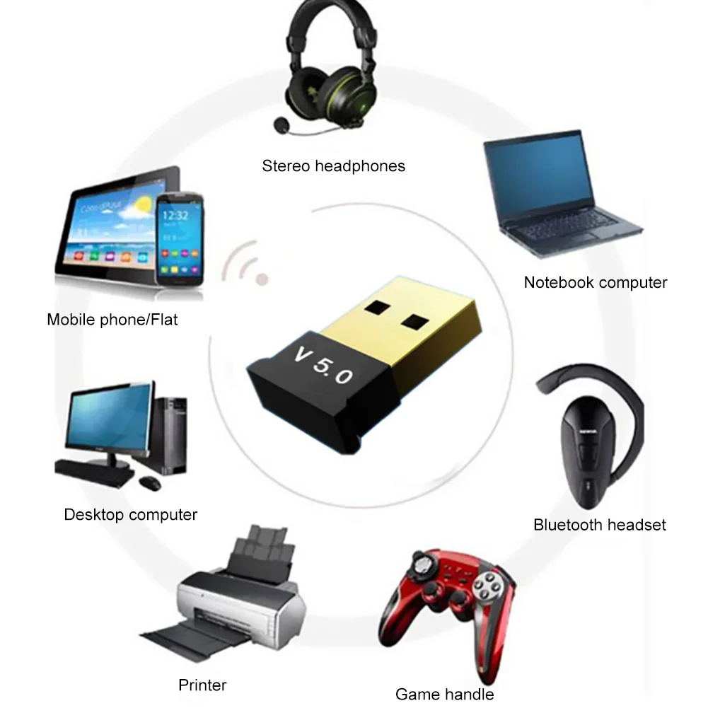Usb-адаптер Kabelloser FüR ПК ноутбук компьютер Bluetooth Usb 5 0 адаптер Отправитель аудио ключ