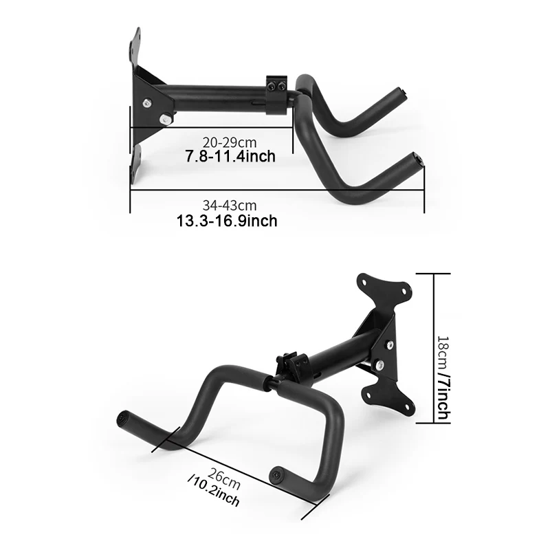 

Bicycle Wall Mounted Stand Holder Foldable Mountain Bike Storage Rack Adjustable Telescopic Rack QJY99
