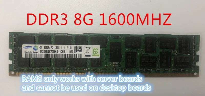 Серверная память Samsung RAM 4 ГБ 8 16 DDR3 PC3 1066 МГц 1333 1600 1866 8G 16G ECC REG 10600 14900 12800|Оперативная