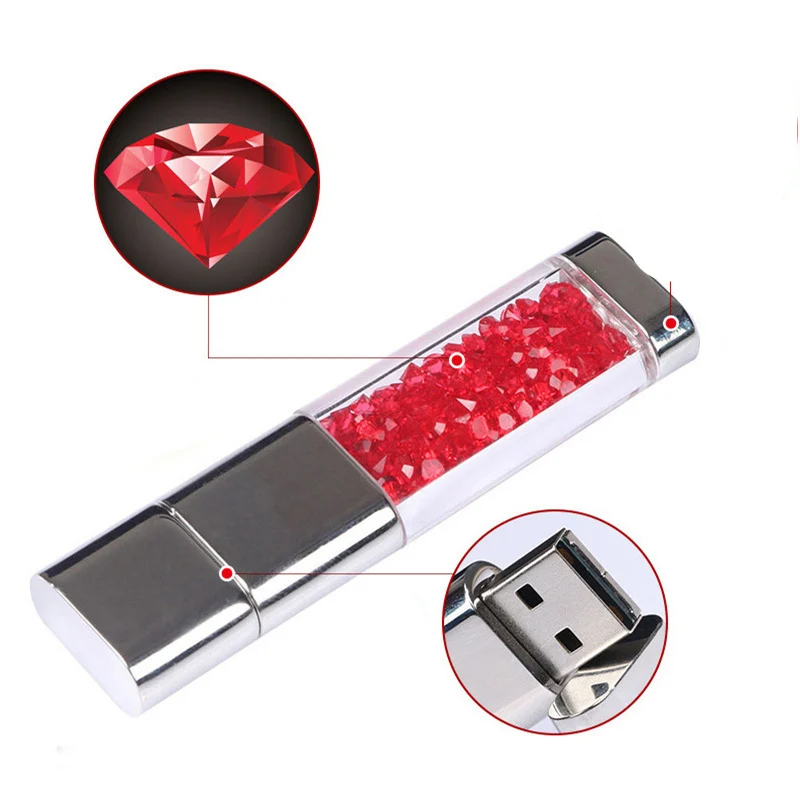 Милый Usb флеш накопитель со стразами флэш диск 4 ГБ 8 16 2 0 карта памяти 32 Гб 64 128