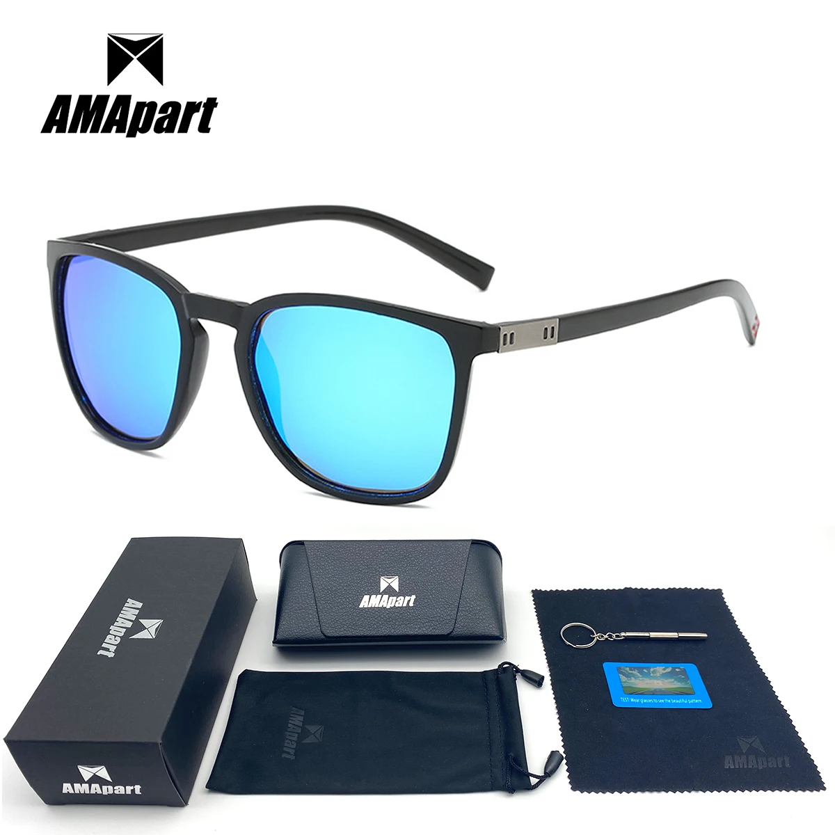 

AMApart High Quality Polarized Sunglasses For Men Women Driving Fishing Sports Outdoors UV400 Protection Anti-Glare