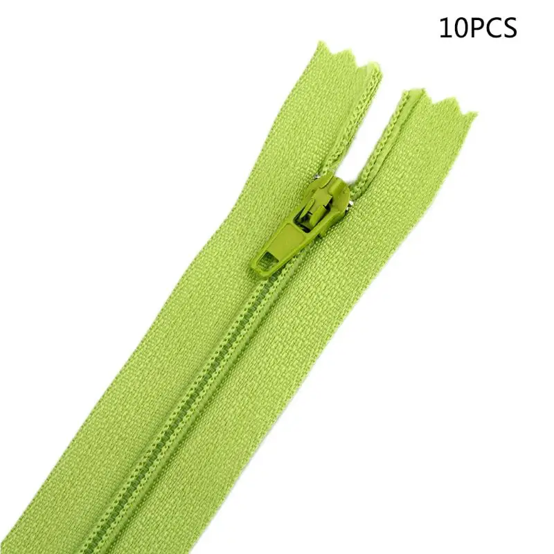 

10Pcs/Set 20cm Assorted Color Closed End Nylon Invisible Zippers for DIY Tailor Sewing Crafts Purse Bag Handmade Garment