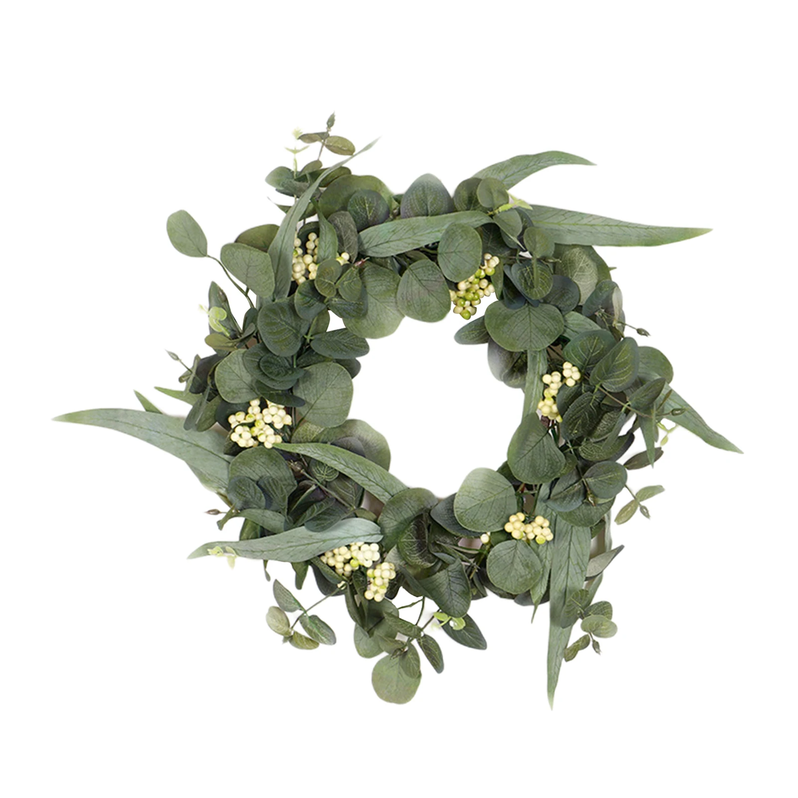 

Artificial Eucalyptus Wreath Spring Leaves Wreath Indoor & Outdoor Living Room Front Door Decor