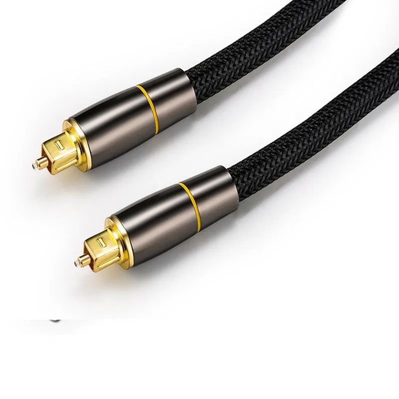Honesum SPDIF 5 1 Dolby 7 Саундбар Toslink оптоволоконный кабель позолоченный Цифровой