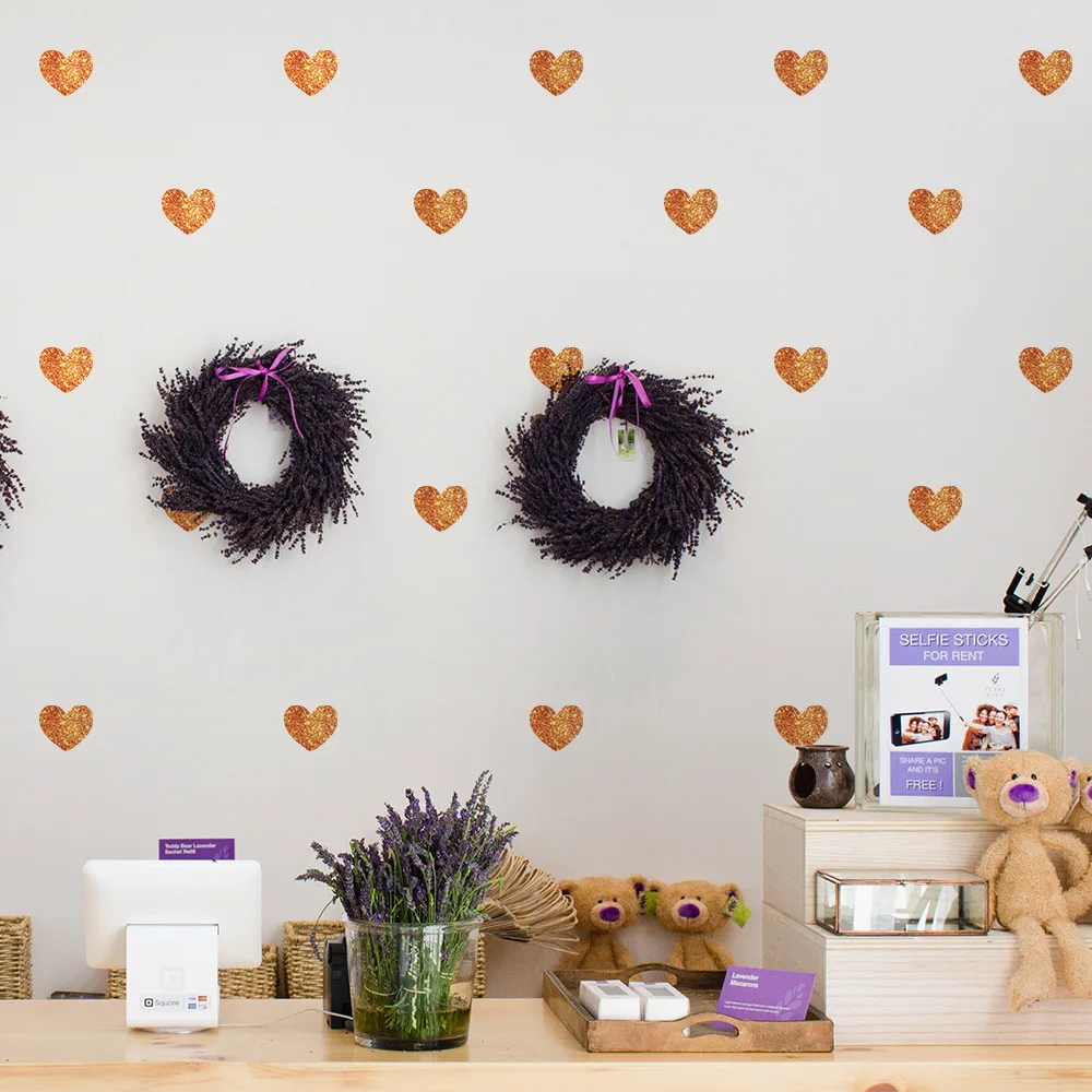 

1PCS Cartoon Lovely Removable Home bedroom living room dormitory home decoration wall stickers creative love stickers wallpaper