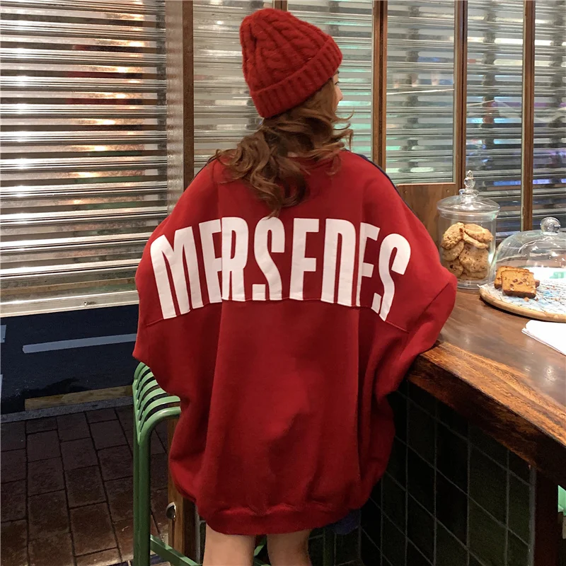 

Oversize Sweater Women's Spring and Autumn 2021 Loose Korean Style Fashionable Ins Idle Style BF Thin Waitmore Coat
