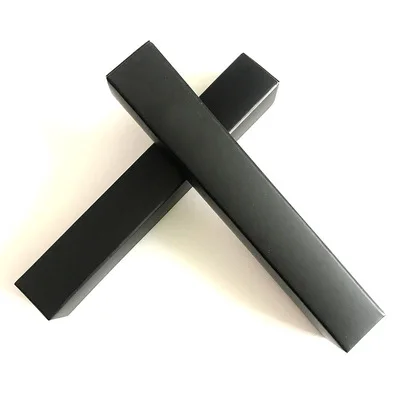 

50/100pcs 2*2*13cm Cosmetic Black Blank Paper Packing Box of Lip Gloss Tube, Empty Paper Pack Box of Lip Containers Accessories