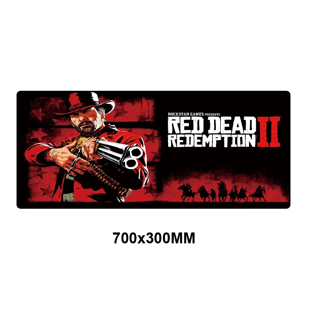 Красный Dead Redemption 2 коврик для мыши игровой коврик для мыши большой компьютерный коврик для мыши геймерский ноутбук HD принт офисная мышь игровые коврики для CSGO - Цвет: JS2-018