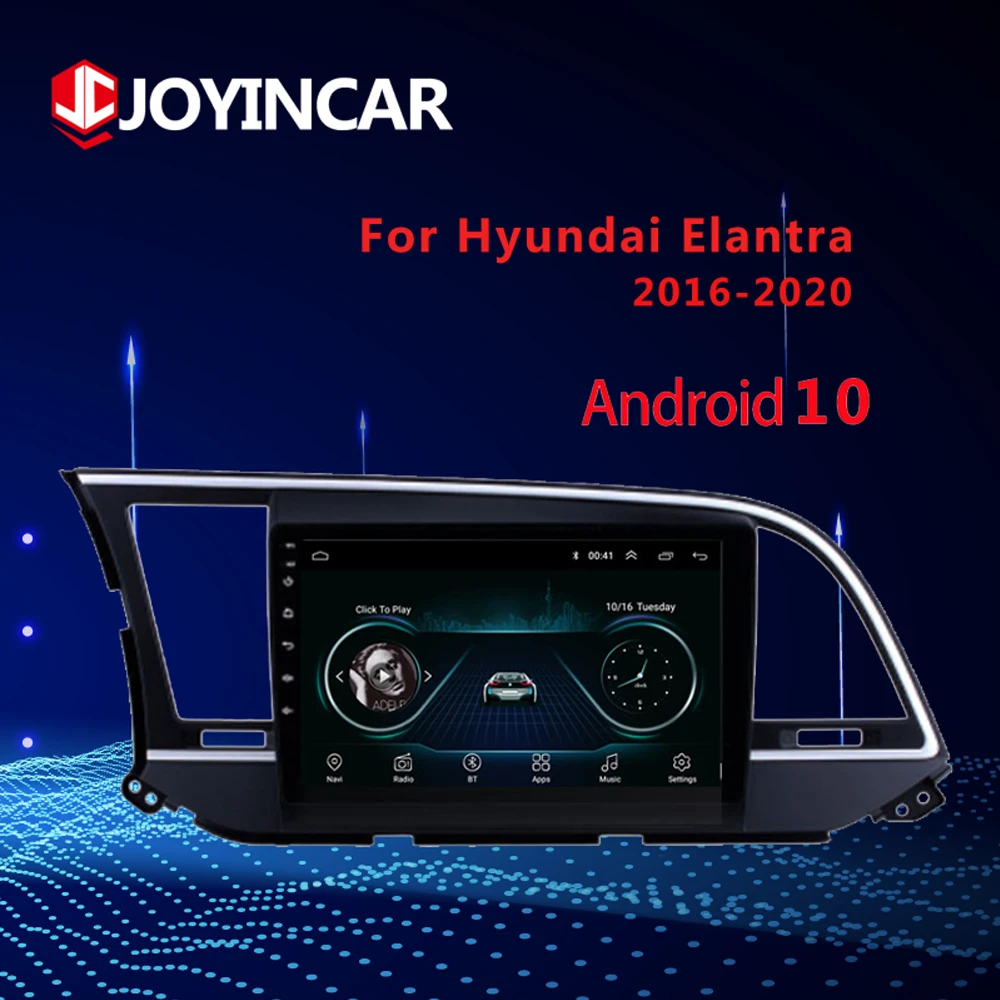 

Автомагнитола 2 din Android 10,1 для Hyundai Elantra 6 2016 2017- 2020 мультимедийный видеоплеер GPS навигация wifi BT DSP Carplay