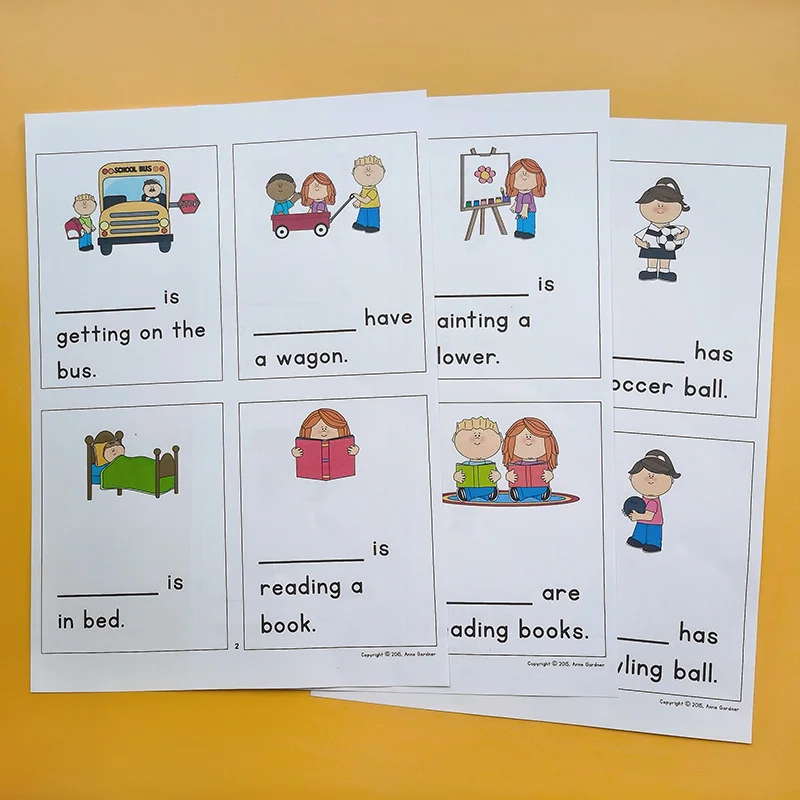 Рабочая тетрадь 21 шт./компл. местоимения-это слова которые занимают место