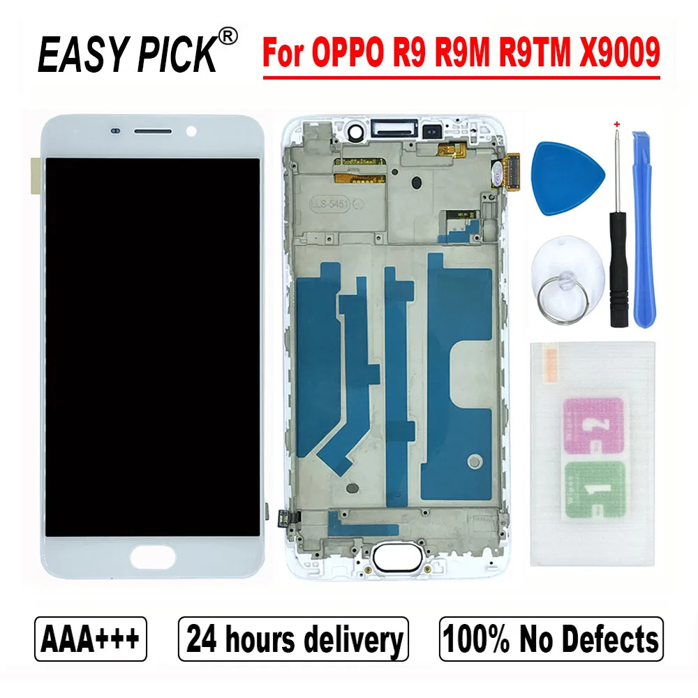 Для OPPO R9 R9M R9TM X9009 R9KM ЖК дисплей кодирующий преобразователь сенсорного экрана | Экраны для мобильных телефонов -33053880910