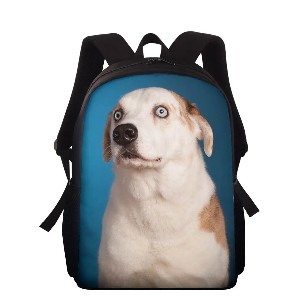 Children's Cartoon Cartoon Dog Puppy Backpack For Girls Pug Golden Retriever boys pattern bag Kindergarten Schoolbag Cute
